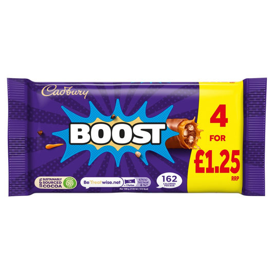 Cadbury Boost 4 x 31.5g (126g) 4pk × 9 × 1