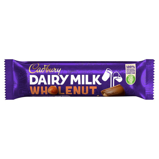 Cadbury Dairy Milk Whole Nut Chocolate Bar  45g × 48 × 1