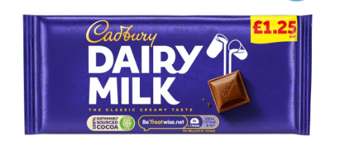 Cadbury Dairy Milk 95g × 22 × 1